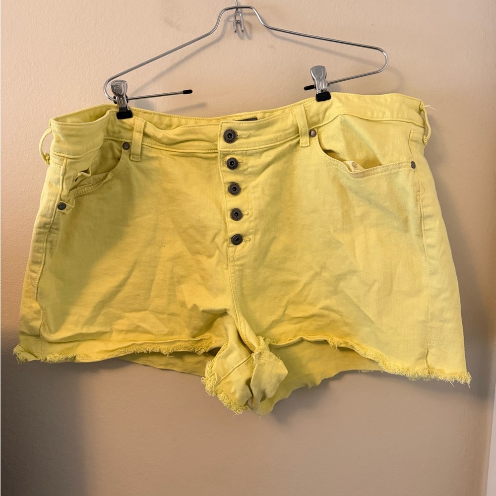 Torrid Yellow Jean Shorts for Women